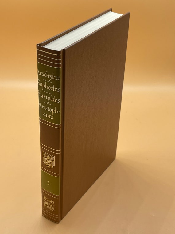 Rare Books Aeschylus Sophocles Euripides Aristophanes Great Books of the Western World 1977 Britannica Series Greek Plays Gift Books