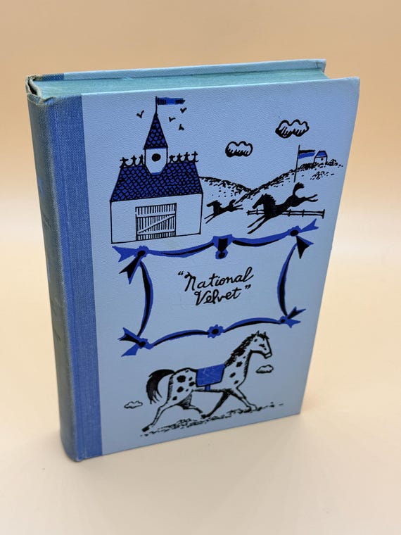 National Velvet by Enid Bagnold 1958 Illustrated Junior Deluxe series Nelson DoubleDay Publishing Children's books