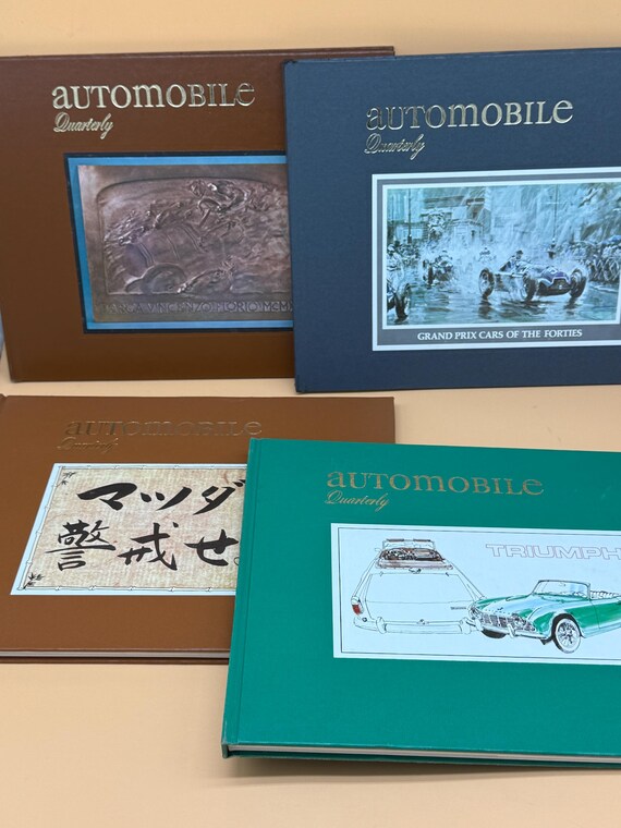 Automobile Quarterly Set of Four 1973 Automobile Quarterly Classic Car Books Vintage Cars Rare Book Gifts for Car Lovers Automotive books