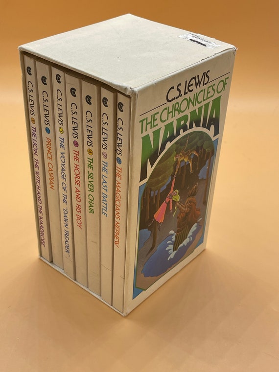 Childrens Books The Chronicles of Narnia by C.S. Lewis boxed set 7 paperbacks Rare Book Gifts for Kids Storybooks Collectible Book Sets