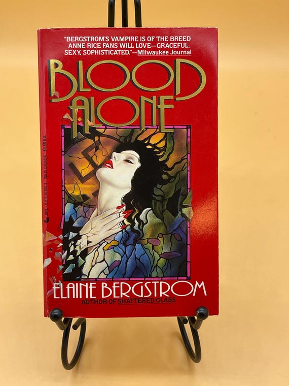 Blood Alone by Elaine Bergstrom 1990 Jove Books MM PB Vampire Stories Horror Book Gifts Vintage Paperbacks  vampire horror gothic novels
