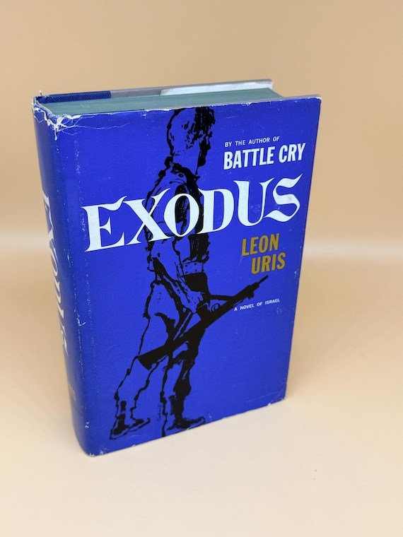 Exodus A Novel of Israel by Leon Uris First Edition reprint 1959 DoubleDay Historical fiction novels of Israel Rare Books