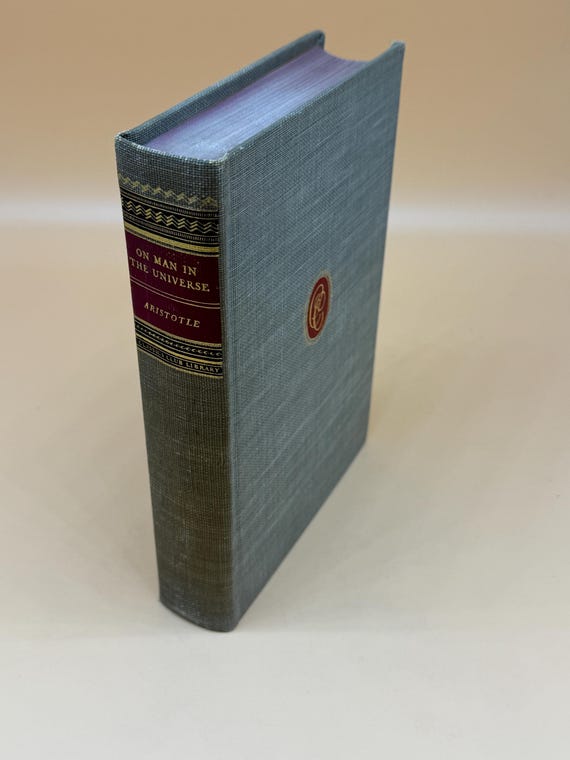 On Man in the Universe by Aristotle 1943 Walter J Black Publishing Classic Club Edition Metaphysics books Philosophy books Politics Poetics