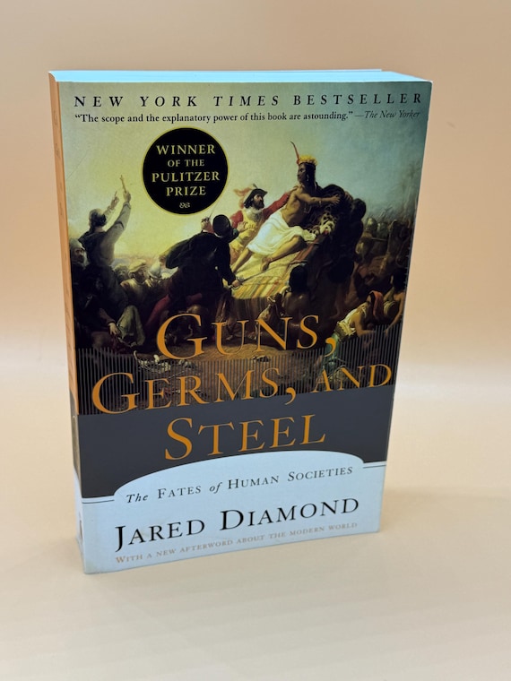 Guns Germs and Steel The Fates of Human Societies by Jared Diamon 1999 Norton Publishing History book gifts