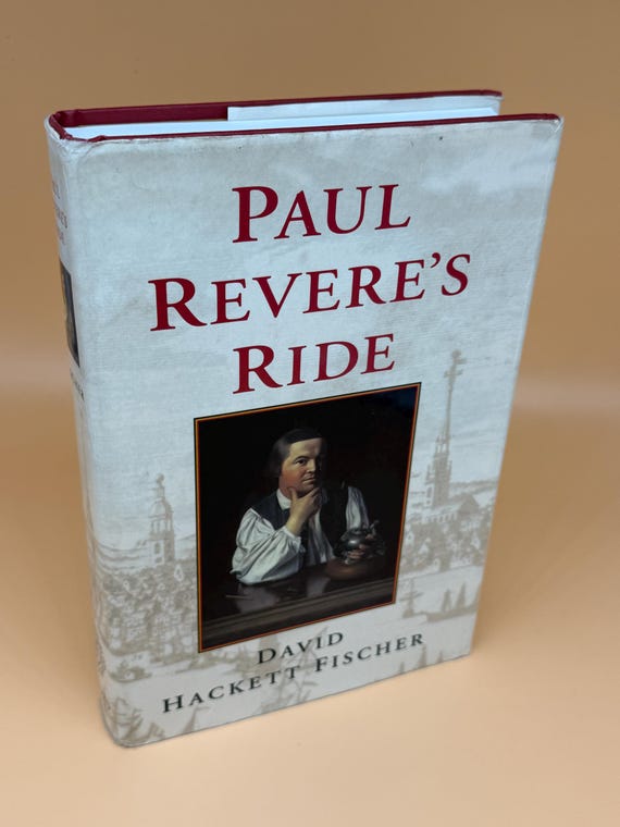 Paul Revere's Ride by David Hackett Fischer Author INSCRIBED 1994 Oxford University Press History books American Revolution