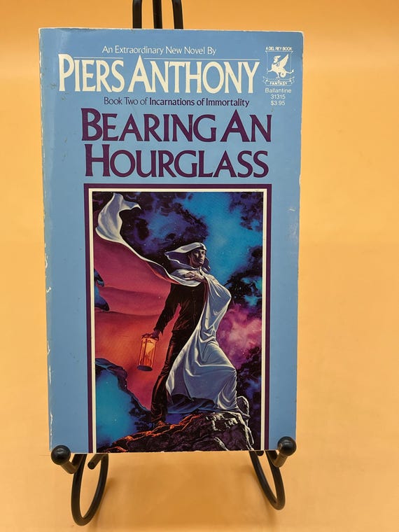 Bearing An Hourglass Book Two of Incarnations of Immortality by Piers Anthony First MM PB Del Ray  1985 Vintage Fiction Fantasy Book gift