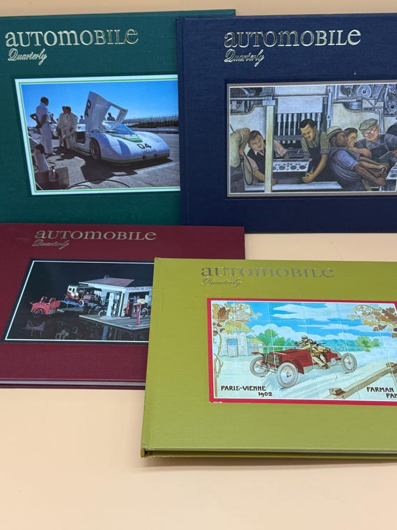 Automobile Quarterly Four Volume Set 1985 Automobile Quarterly Classic Car Books Vintage Cars Car Collector Gift Books about Cars Rare cars