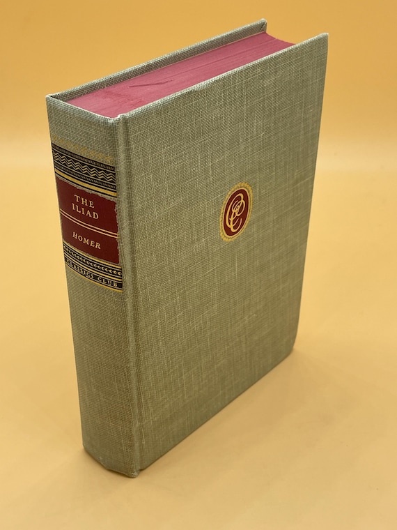 The Iliad by Homer 1942 Walter Black Publishing for The Classic Club Epic Poems Poetry Book Gifts Greek poems Greek poetry gifts Vintage