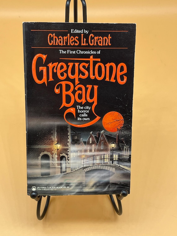 Greystone Bay by Charles L Grant 1987 TOR Books Vintage Horror Books Vintage Paperbacks Gift Books for horror lovers Rare Books
