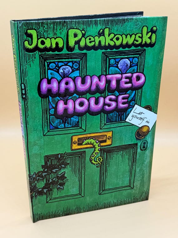 Jan Pienkowski Haunted House Pop Up Book 1979 Dutton Publishing Childrens books pop up books Halloween books scary storybooks Childrens gift