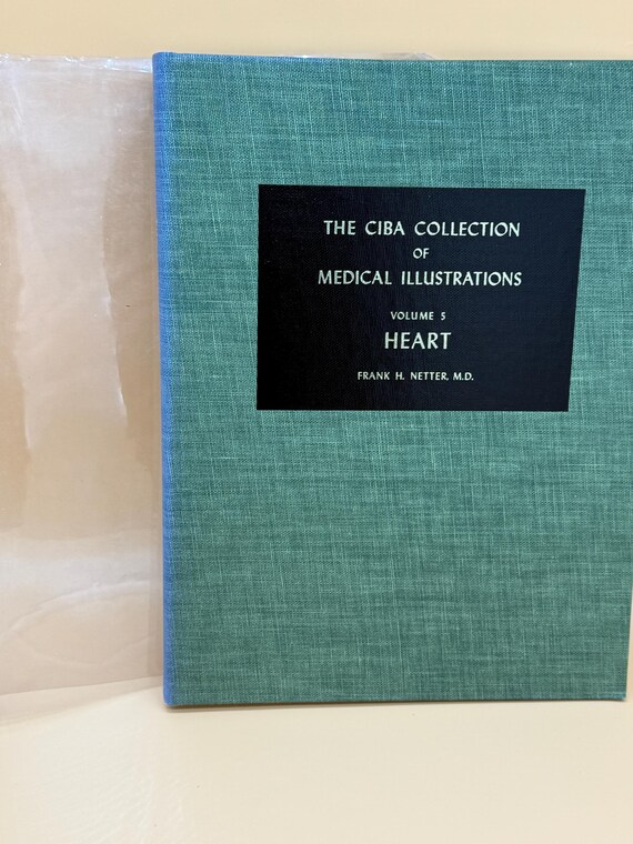 The CIBA Collection of Medical Illustrations Volume 5 The Heart 5th Printing 1981 Medical Books Medical Art Gift  anatomy physiology books