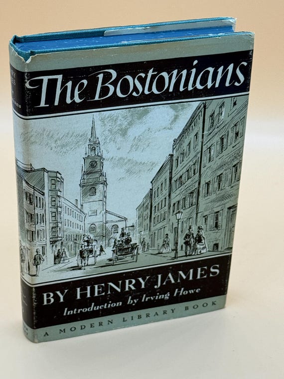 Rare Books The Bostonians by Henry James 1956 Modern Library Literary Classics Vintage Book Gifts English Literature American Authors
