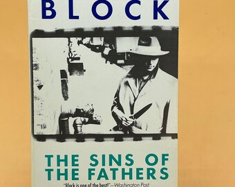 The Sins of the Father a Matt Scudder mystery novel by Lawrence Block 1982 Jove MM PB Detective Crime Fiction Novels Mystery Book Gifts