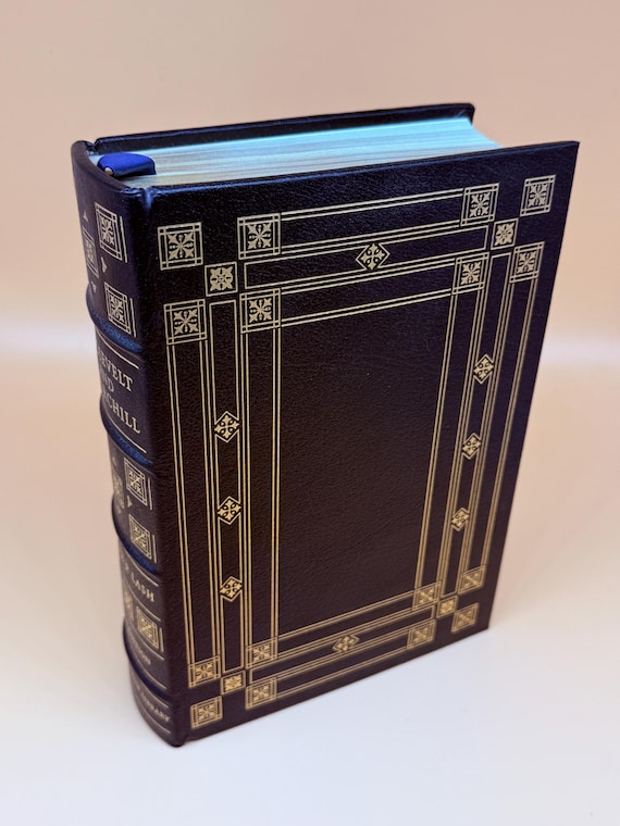 Roosevelt and Churchill Limited First Edition 1976 The Franklin Library leather-bound history books