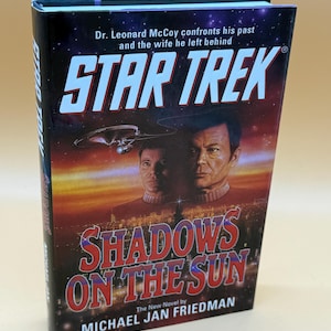 Star Trek Shadows On The Sun a novel by Michael Jan Friedman Science Fiction Sci Fi gift books Trekkie books collectible science fiction