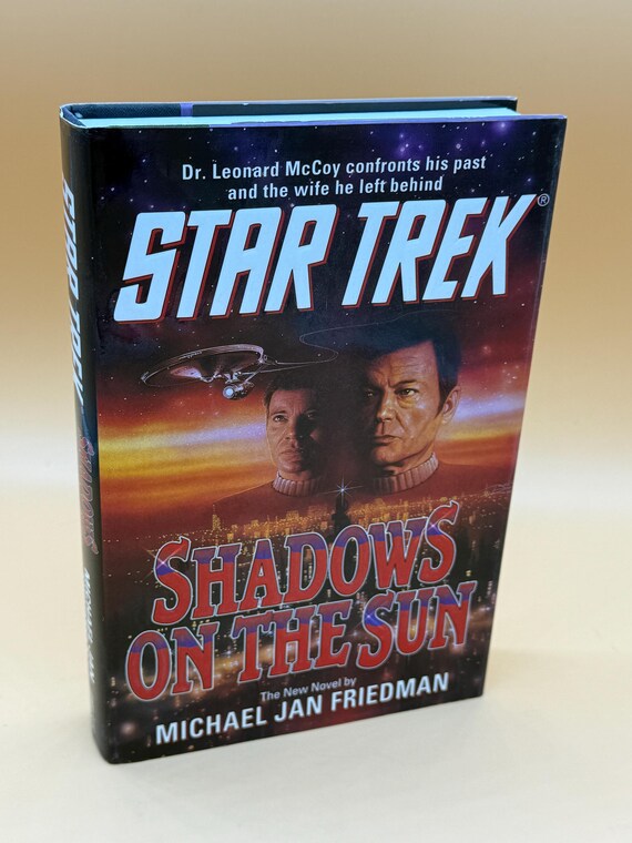Star Trek Shadows On The Sun a novel by Michael Jan Friedman Science Fiction Sci Fi gift books Trekkie books collectible science fiction
