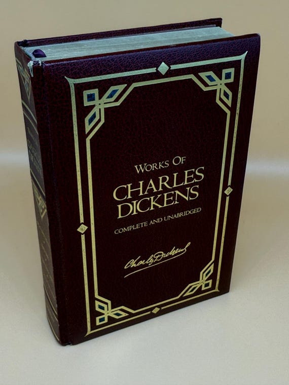 Works of Charles Dickens Great Expectations Hard Times A Christmas Carol and Tale of Two Cities Classic Literature English Lit gift books