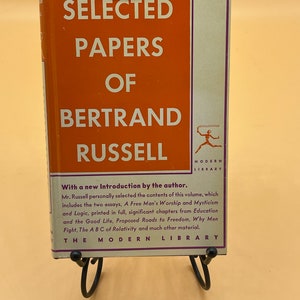 Rare Books Selected Papers of Bertrand Russell 1955 Modern Library Philosophy Books for Readers Gifts Collectible Books Philosophers