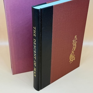 The Descent of Man by Charles Darwin 1972 Heritage Press HC slipcased Illustrator Fritz Kredel Science Biology  Evolutionary History Books