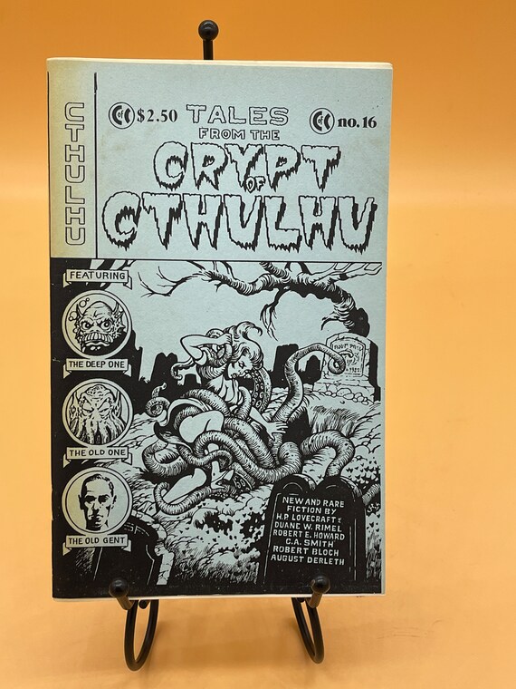 Horror Collectibles Set of Two Cthulhu Tales of the Cthulhu Mythos & Tales from the Crypt of Cthulhu paperbacks circa 1980's Vintage Horror