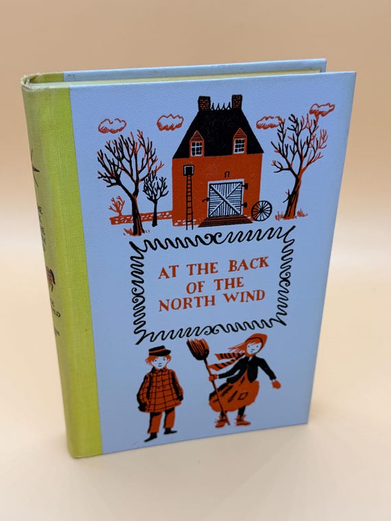 At The Back of The North Wind by George MacDonald 1956 Illustrated Junior Deluxe series Childrens books