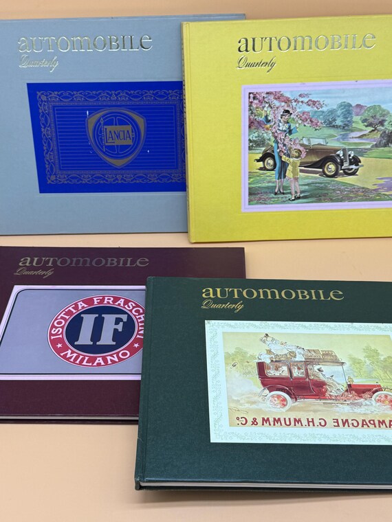 Automotive Quarterly Four Volume Set 1974 Automotive Quarterly Classic Car books Vintage Car books Automotive History books Car lovers gift