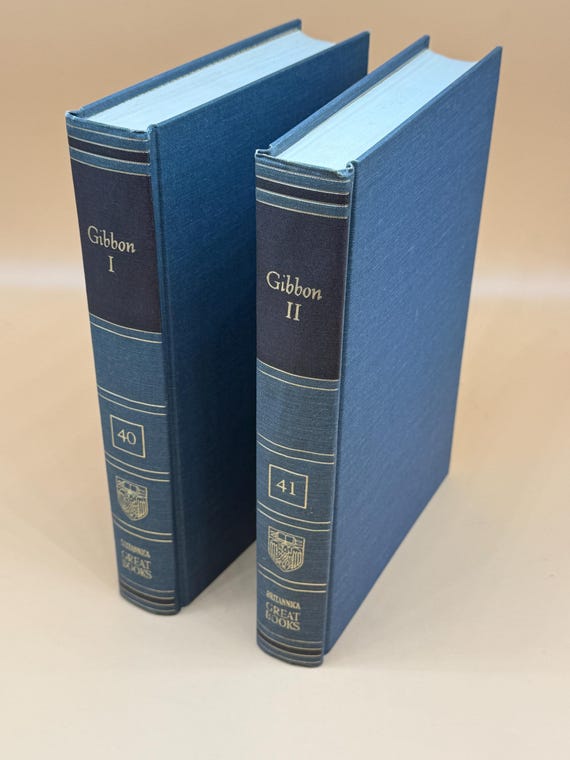 The Decline and Fall of the Roman Empire by Edward Gibbon 1952 Britannica Great Books Series Two Volume Set History Books Rare Books