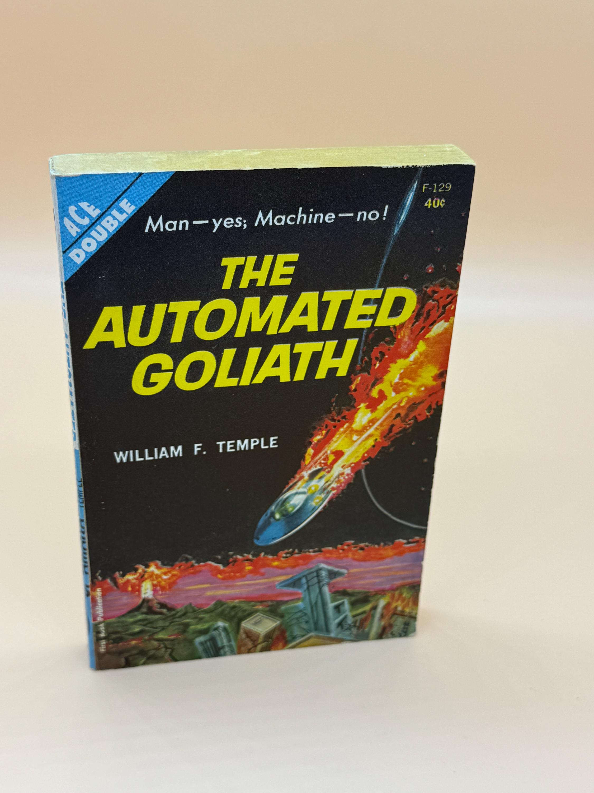 The Automated Goliath and The Three Suns of Amara by William F. Temple 1962 ACE Double Science Fiction rare book gifts Classic sci fi books