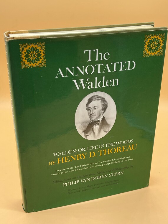 The Annotated Walden Walden or Life in the Woods and Civil Disobedience by Henry D. Thoreau 1976 Bramhall House Publishing Nature Books
