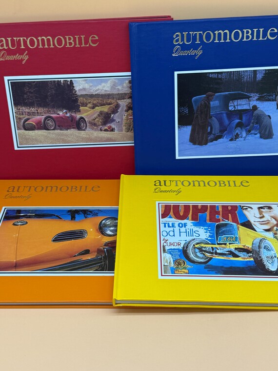 Automobile Quarterly Four Volume set 1989 Automobile Quarterly Classic Car Book Gifts for Automobile Enthusiasts Vintage Car magazines