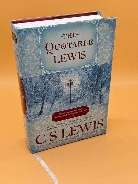 C.S. Lewis Quotes Book: The Quotable Lewis, 1990 Tyndale House
