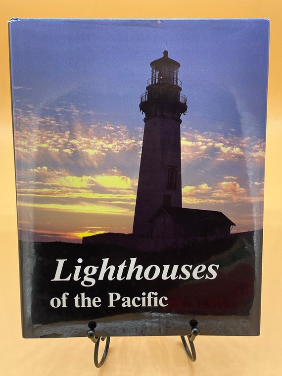 Lighthouse Books Lighthouses of the Pacific 1986 Schiffer Publishing hardcover Coffee Table Gift Books About Lighthouses Used Books