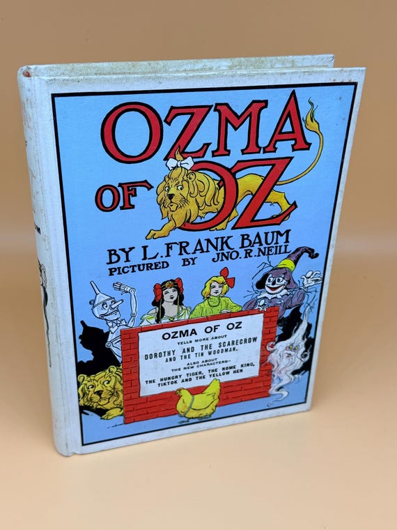 Ozma of Oz by L. Frank Baum circa 1960's White Spine Edition Reilly & Lee Publishing Rare Books Childrens Literature
