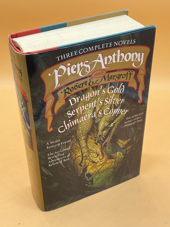 Science Fiction Fantasy Books Three Complete Novels by Piers Anthony & Robert E. Margroff Dragons Gold, Serpents Silver, Chimaera's Copper