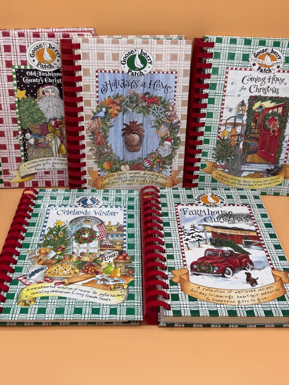 Gooseberry Patch Your Choice ONE of the title options offered Christmas Cookbooks Gooseberry cookbooks Christmas gift books Holiday books