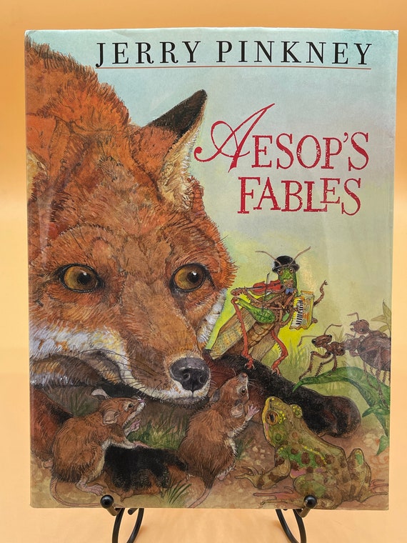 Childrens Books Aesop's Fables Illustrated by Jerry Pinkney 2000 Chronicle Books Childrens Gift Books for Kids Used Books fairy tale fables