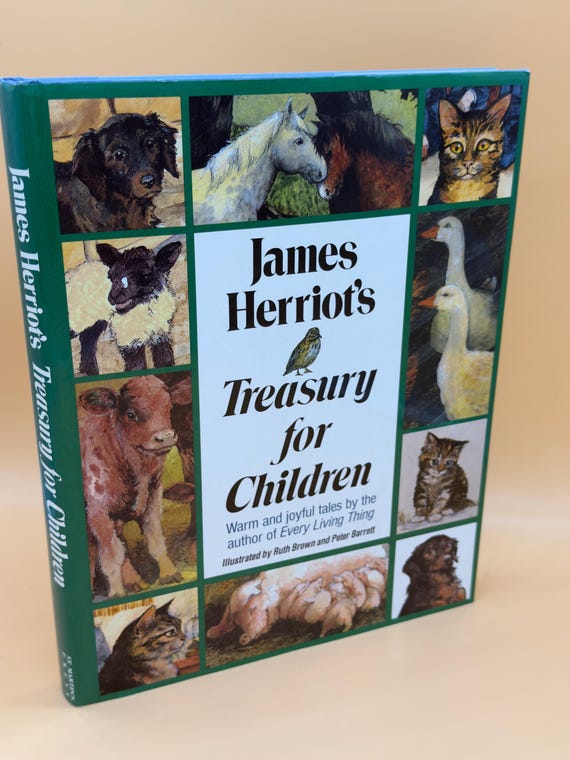 James Herriot's Treasury for Children 1992 St Martins Press Childrens books animal stories Childrens stories storybooks children's gift book