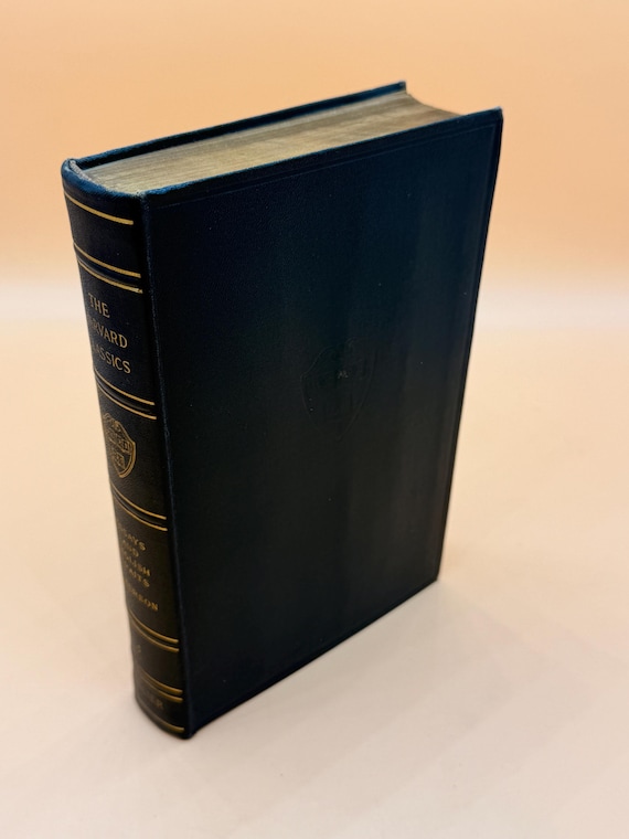 Essays and English Traits by Ralph W Emerson 1909 Collier Publishing The Harvard Classics Fabrikoid Edition Emerson essays rare books