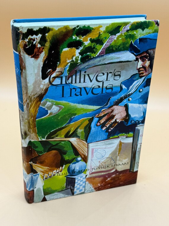 Gullivers Travels by Jonathan Swift circa 1970's Kingsport Press reprint for Grosset & Dunlap original publishers of Illustrated Jr Library