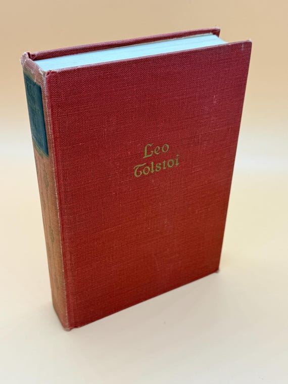The Works of Leo Tolstoi One Volume Edition circa 1950's Blacks Readers Books Classic  Russian literature