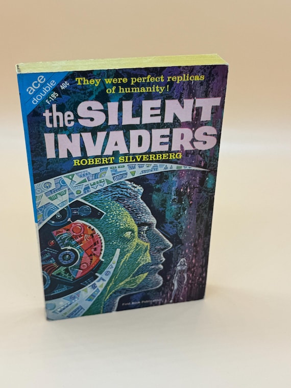 The Silent Invaders by Robert Silverberg & Battle on Venus by William F Temple 1963 ACE Doubles Science Fiction books Sci fi rare gift book