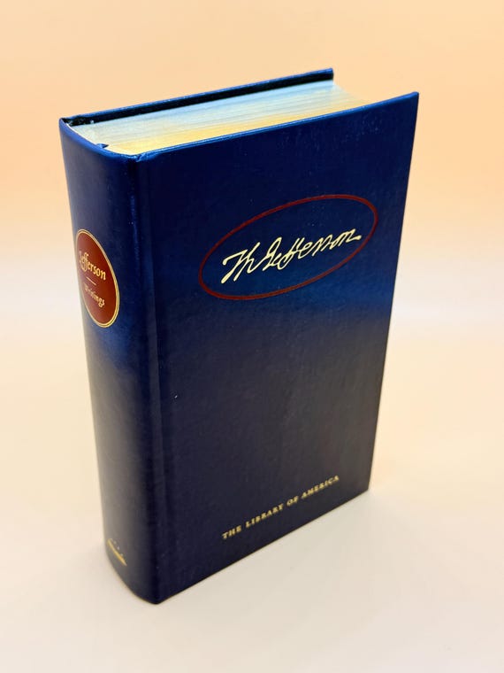 Thomas Jefferson Writings Papers and Letters circa 1990's Library of American history series