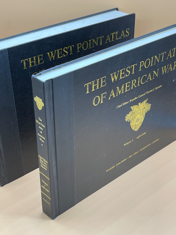 Military History Books The West Point Atlas of American Wars 1978 Praeger Publishing 2 Volume Set Hardcover Military Atlas Collectors  Books