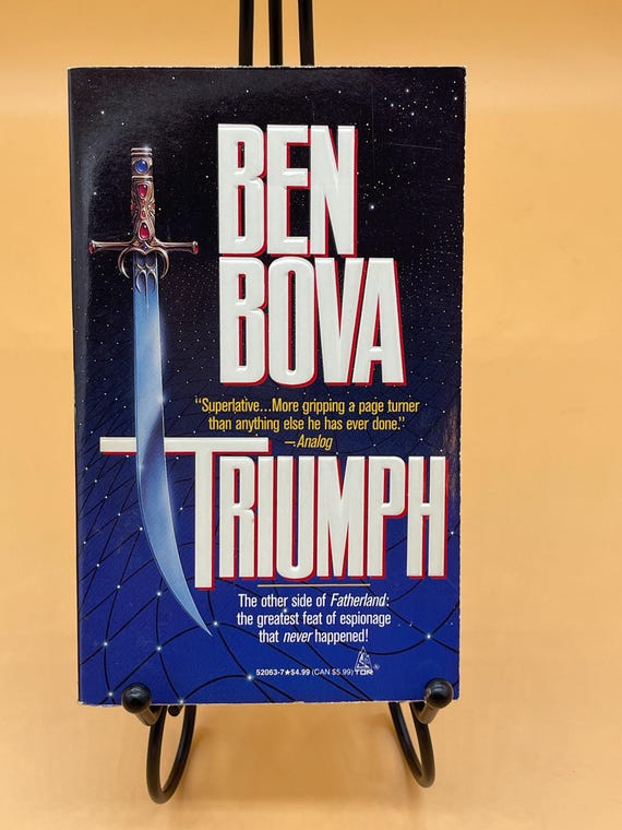 Triumph by Ben Bova First MM PB Printing Feb. 1994 TOR Science Fiction Books Sci-Fi books vintage paperbacks sci fi gifts for readers