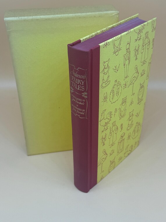 Andersen's Fairy Tales Illustrator Fritz Kredel 1970 Heritage Press HC w Slipcase & original Sandglass pamphlet Children's Fairytale books