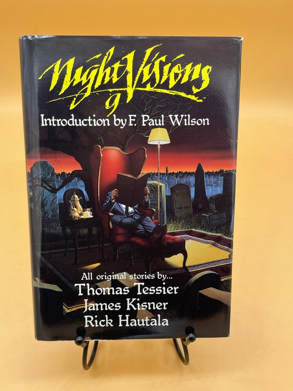 Horror Books Night Visions 9 Intro F. Paul Wilson First Edition 1991 Dark Harvest Press Illustrator by Phil Parks Fiction Horror Gift Books