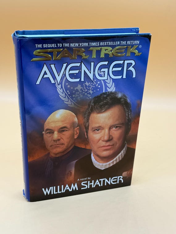 Star Trek Avenger a Novel by William Shatner 1997 Pocket Books Edition Science fiction books Sci Fi gift books Trekkie books sci fi novels