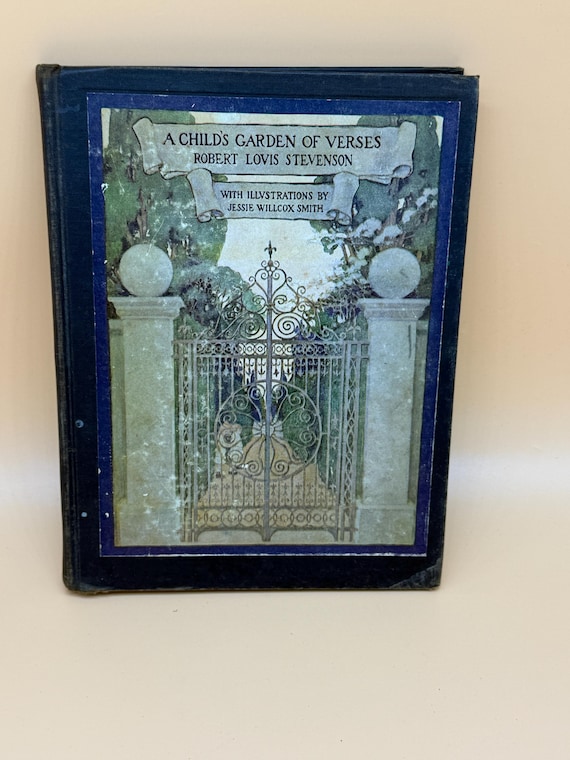 A Childs Garden of Verses by Robert Louis Stevenson Illustrator Jessie Willcox Smith 1945 Scribners Publishing rare Childrens gift books