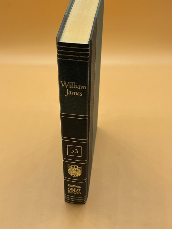 Psychology Books The Principles of Psychology by William James 1986 Britannica Great Books of Western World Series Psychology History books