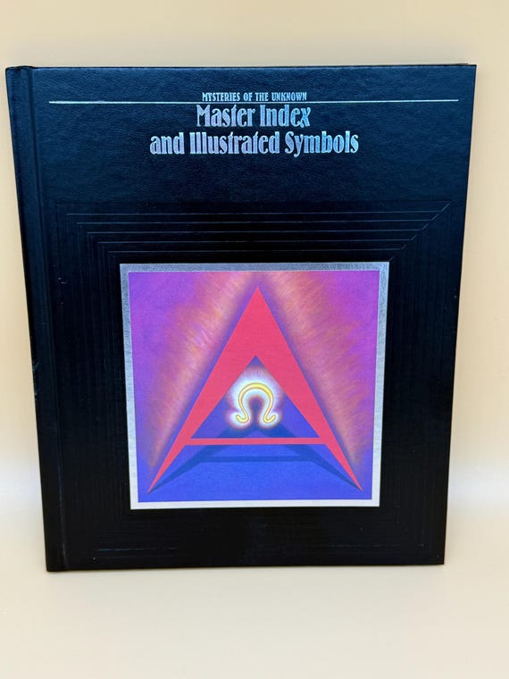 Master Index and Illustrated Symbols from Mysteries of the Unknown Series Time Life Boos 1989 Mystical books paranormal books psychic books